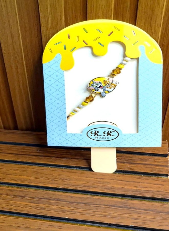 Koogly Kids Cartoon Tom Jerry Rakhi for Boys and Girls, Combo Pack Mauli Thread Rakhi Set - 2 (2) - Image 3
